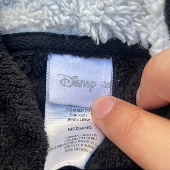 Mickey Mouse Black Full Zip Hoodie Women’s Size Medium - Picture 4 of 5